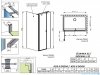 Radaway Eos KDS II kabina prysznicowa 100x90 prawa przejrzyste 13799482-01R/13799431-01